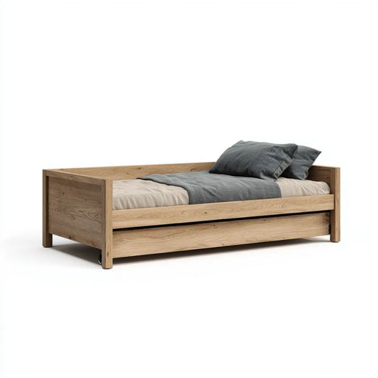 Łóżko dzienne, Naturalne lite dachówki z łożyskiem 90 x 200 cm z łożyskiem ślizgowym 90 x 190 cm